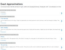 Tablet Screenshot of exactapproximations.blogspot.com