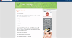 Desktop Screenshot of batak-simalungun.blogspot.com