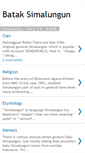 Mobile Screenshot of batak-simalungun.blogspot.com