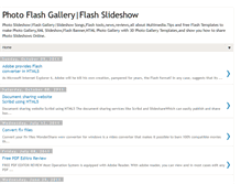 Tablet Screenshot of flashslideshow.blogspot.com