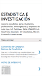 Mobile Screenshot of estadisticainvestigacion.blogspot.com