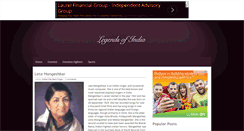 Desktop Screenshot of legends-of-india.blogspot.com