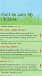 Mobile Screenshot of forisolovemychildren.blogspot.com