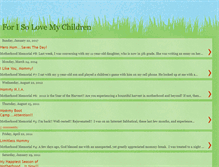 Tablet Screenshot of forisolovemychildren.blogspot.com