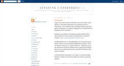 Desktop Screenshot of jatszunkagyerekkel.blogspot.com