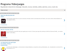 Tablet Screenshot of programavideojuegos.blogspot.com