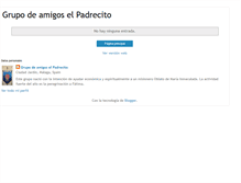 Tablet Screenshot of grupodeamigoselpadrecito.blogspot.com