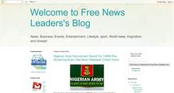 Desktop Screenshot of freenewsleaders.blogspot.com