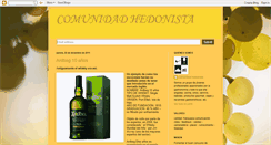 Desktop Screenshot of comunidadhedonista.blogspot.com