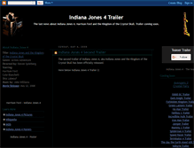 Tablet Screenshot of indiana-jones-4-trailer.blogspot.com