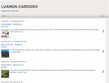 Tablet Screenshot of luandacardosoarquitetura.blogspot.com