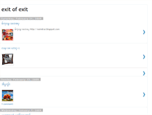 Tablet Screenshot of exitofexit.blogspot.com
