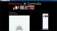 Desktop Screenshot of christmastimeincambodia.blogspot.com