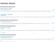 Tablet Screenshot of mathleteweekly.blogspot.com
