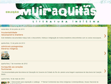 Tablet Screenshot of colecaomuiraquitas.blogspot.com