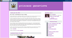 Desktop Screenshot of princessgenevieve.blogspot.com