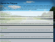 Tablet Screenshot of haroldtheplatypus.blogspot.com