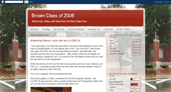 Desktop Screenshot of brownclassof2006.blogspot.com