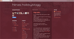 Desktop Screenshot of ninashobbyblogg.blogspot.com