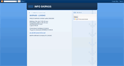 Desktop Screenshot of infoskipass.blogspot.com