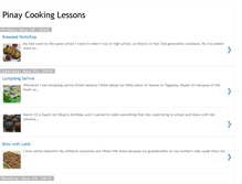 Tablet Screenshot of pinaycookinglessons.blogspot.com