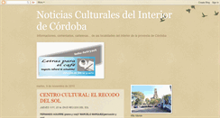 Desktop Screenshot of noticiasculturalesinteriorcba.blogspot.com