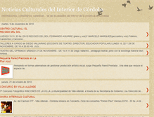 Tablet Screenshot of noticiasculturalesinteriorcba.blogspot.com