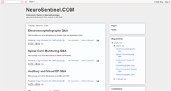 Desktop Screenshot of neurosentinel.blogspot.com