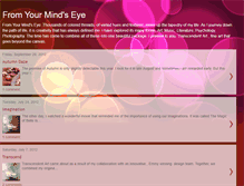 Tablet Screenshot of fromyourmindseye.blogspot.com