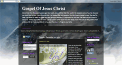 Desktop Screenshot of gospelofjesuschrist.blogspot.com