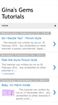 Mobile Screenshot of ginasgemstutorials.blogspot.com