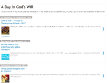 Tablet Screenshot of adayingodswill.blogspot.com