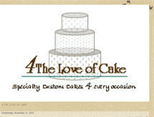 Tablet Screenshot of 4theloveofcake2010.blogspot.com