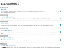 Tablet Screenshot of msamandajensen.blogspot.com