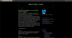 Desktop Screenshot of erettsegi2009.blogspot.com