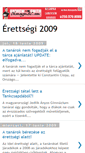 Mobile Screenshot of erettsegi2009.blogspot.com
