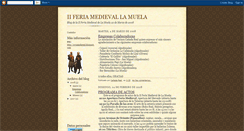 Desktop Screenshot of feriamedievallamuela.blogspot.com