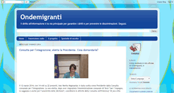 Desktop Screenshot of ondemigranti.blogspot.com