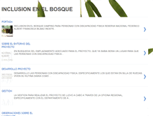 Tablet Screenshot of inclusionenelbosque.blogspot.com