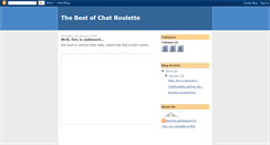 Desktop Screenshot of bestofchatroulette.blogspot.com