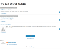 Tablet Screenshot of bestofchatroulette.blogspot.com