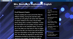 Desktop Screenshot of buehringenglish.blogspot.com