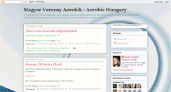 Desktop Screenshot of aerobichungary.blogspot.com