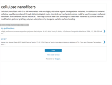 Tablet Screenshot of cellulosenanofibers.blogspot.com