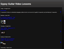 Tablet Screenshot of gypsyguitarvideolessons.blogspot.com