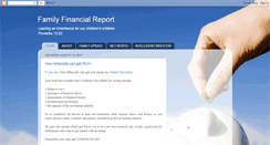 Desktop Screenshot of familyfinancereport.blogspot.com