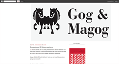 Desktop Screenshot of edicionesgogymagog.blogspot.com