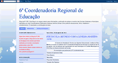 Desktop Screenshot of coordenadoria6-sextacre.blogspot.com