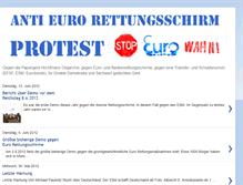 Tablet Screenshot of anti-euro-rettungsschirm-protest-demo.blogspot.com