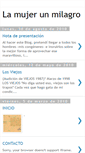 Mobile Screenshot of lamujerunmilagro.blogspot.com